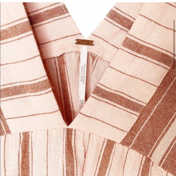 Free People striped pink flowy dress tunic - Picture 4 of 4